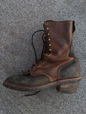 Lace-Up Logger Boots